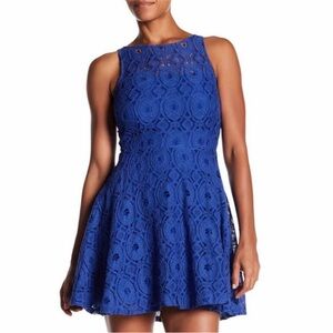 BB Dakota blue lace dress